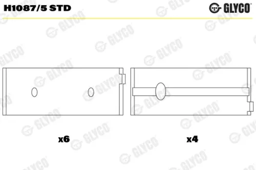 GLYCO Crankshaft Bearing (H1087/5 STD)