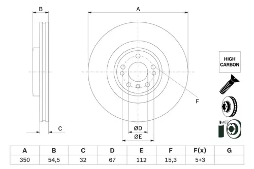 BOSCH Brake Disc (0986479E99)