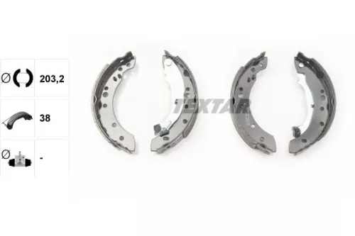 TEXTAR Brake Shoe Set (91059800)