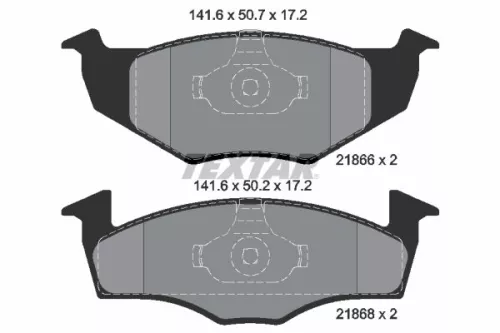 TEXTAR Brake Pad Set, disc brake (2186602)