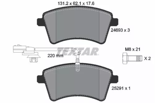 TEXTAR Brake Pad Set, disc brake (2469306)