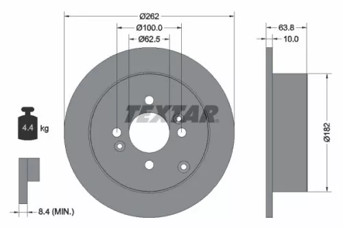 TEXTAR Brake Disc (92161303)