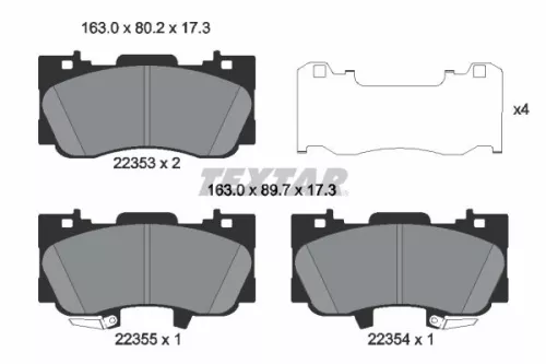 Brake Pad Set, disc brake