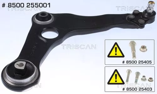 TRISCAN Control/Trailing Arm, wheel suspension (8500255001)