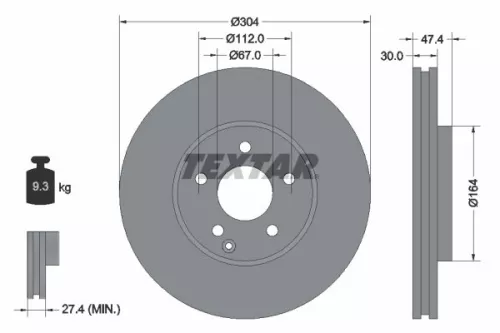 TEXTAR Brake Disc (92152105)