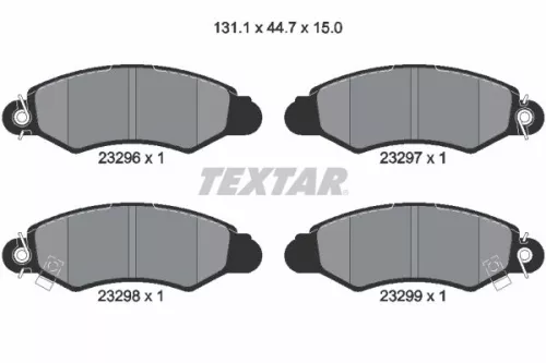 TEXTAR Brake Pad Set, disc brake (2329601)