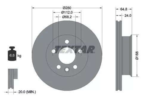 TEXTAR Brake Disc (92056000)