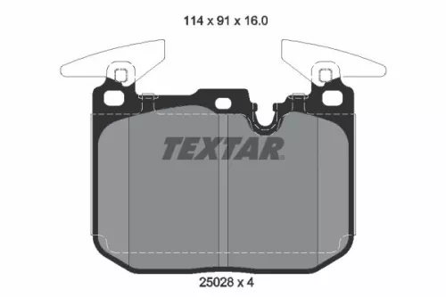 TEXTAR Brake Pad Set, disc brake (2502807)