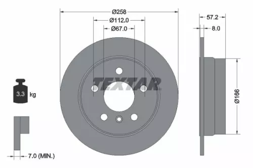 TEXTAR Brake Disc (92132103)