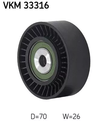 Deflection/Guide Pulley, V-ribbed belt