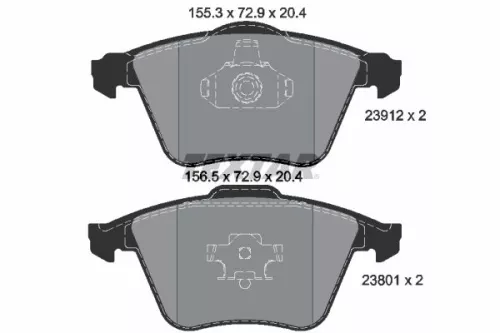 TEXTAR Brake Pad Set, disc brake (2391202)