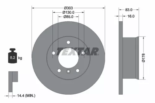 TEXTAR Brake Disc (92020300)