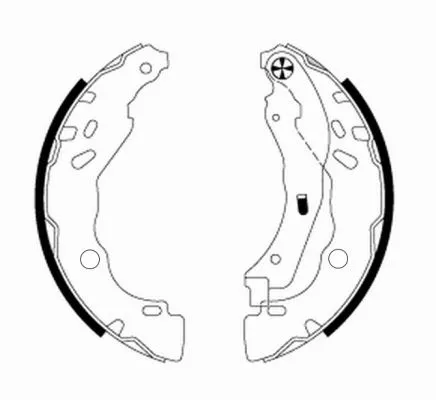 TEXTAR Brake Shoe Set (91077200)