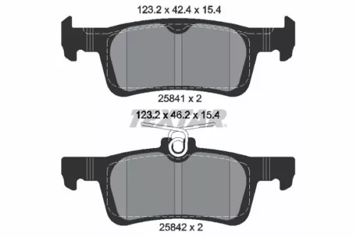 TEXTAR Brake Pad Set, disc brake (2584101)