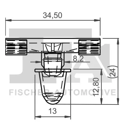 FA1 Clip, trim/protection strip (10-40039.25)
