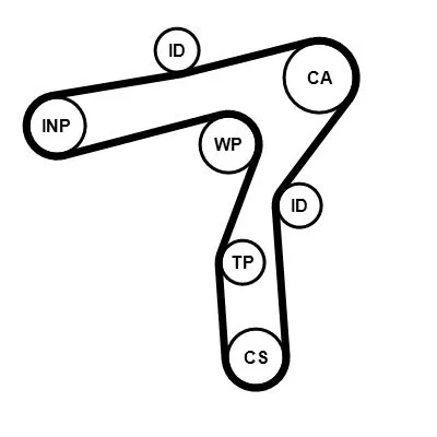 CONTINENTAL CTAM Timing Belt (CT1241)