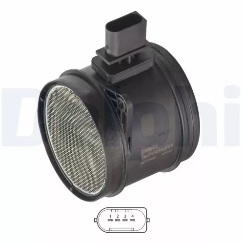 DELPHI Mass Air Flow Sensor (AF10533-12B1)