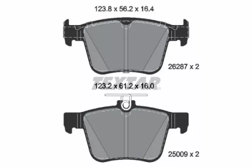 TEXTAR Brake Pad Set, disc brake (2628701)