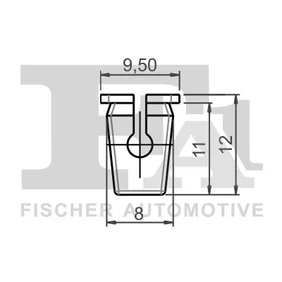 FA1 Clip, trim/protection strip (12-60003.10)