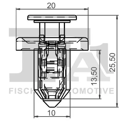 FA1 Clip, trim/protection strip (79-20002.25)