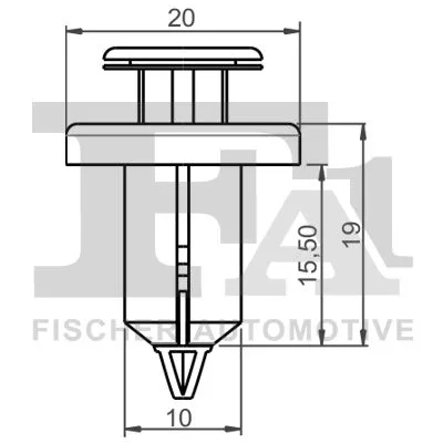 FA1 Clip, trim/protection strip (79-20003.25)