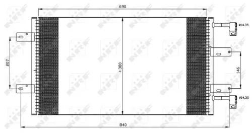 NRF Condenser, air conditioning (35505)