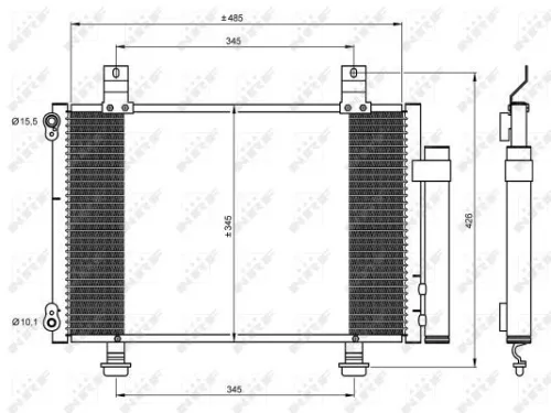 NRF Condenser, air conditioning (35645)