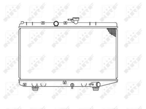 NRF Radiator, engine cooling (53828)