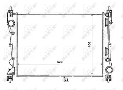 NRF Radiator, engine cooling (53935)