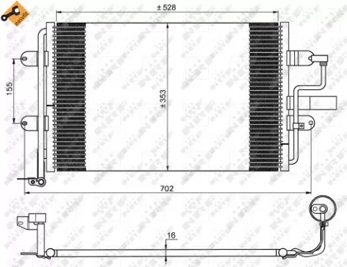 NRF Condenser, air conditioning (35733)