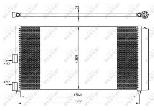 NRF Condenser, air conditioning (35500)