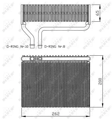NRF Evaporator, air conditioning (36099)