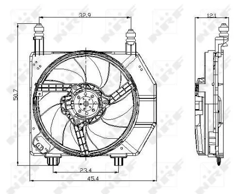 NRF Fan, engine cooling (47077)