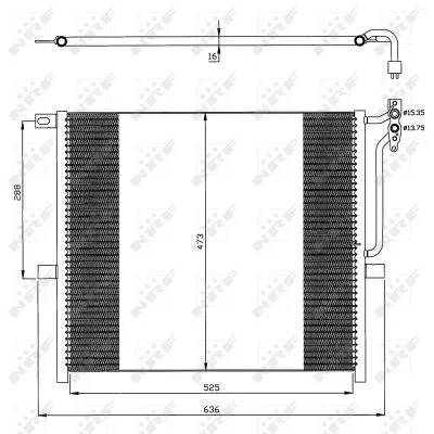 NRF Condenser, air conditioning (35468)