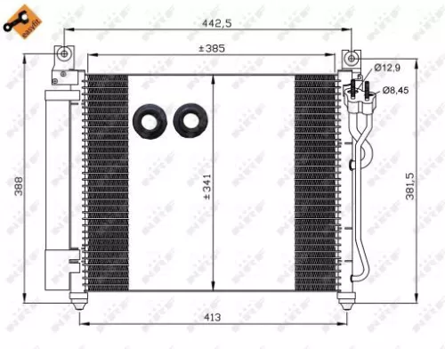 NRF Condenser, air conditioning (35888)