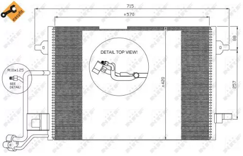 NRF Condenser, air conditioning (35308)