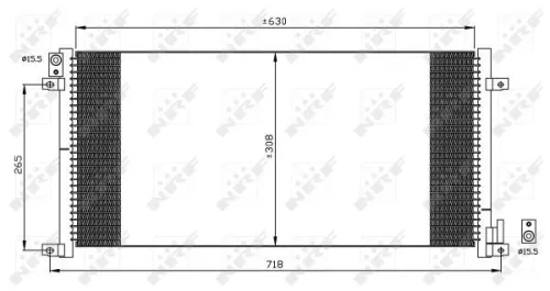NRF Condenser, air conditioning (35491)