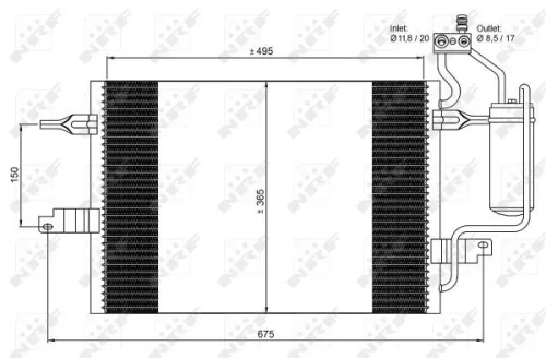 NRF Condenser, air conditioning (35599)