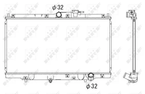 NRF Radiator, engine cooling (526717)