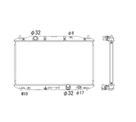 NRF Radiator, engine cooling (53530)