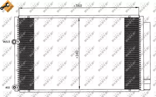 NRF Condenser, air conditioning (35601)