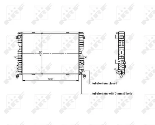 NRF Radiator, engine cooling (509729)