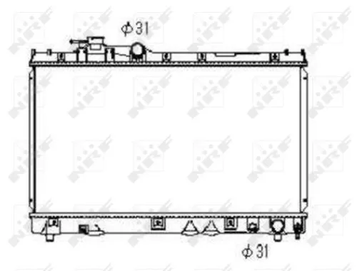 NRF Radiator, engine cooling (53352)