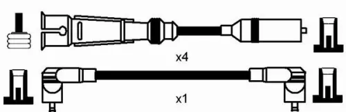 NGK Ignition Cable Kit (8262)