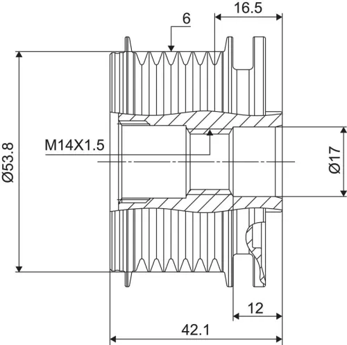 VALEO Alternator Freewheel Clutch (588011)