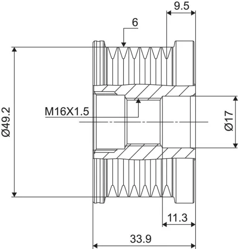 VALEO Alternator Freewheel Clutch (588056)