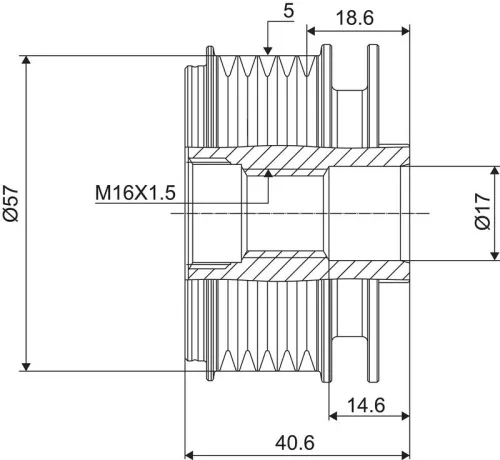 VALEO Alternator Freewheel Clutch (588043)