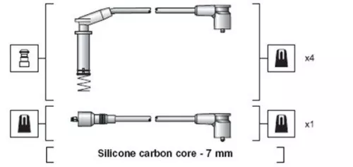 MAGNETI MARELLI Ignition Cable Kit (941318111154)
