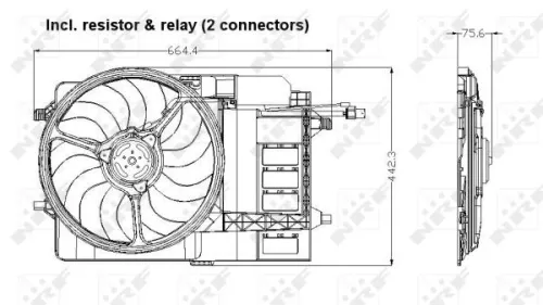 NRF Fan, engine cooling (47302)