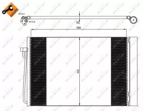 NRF Condenser, air conditioning (35537)